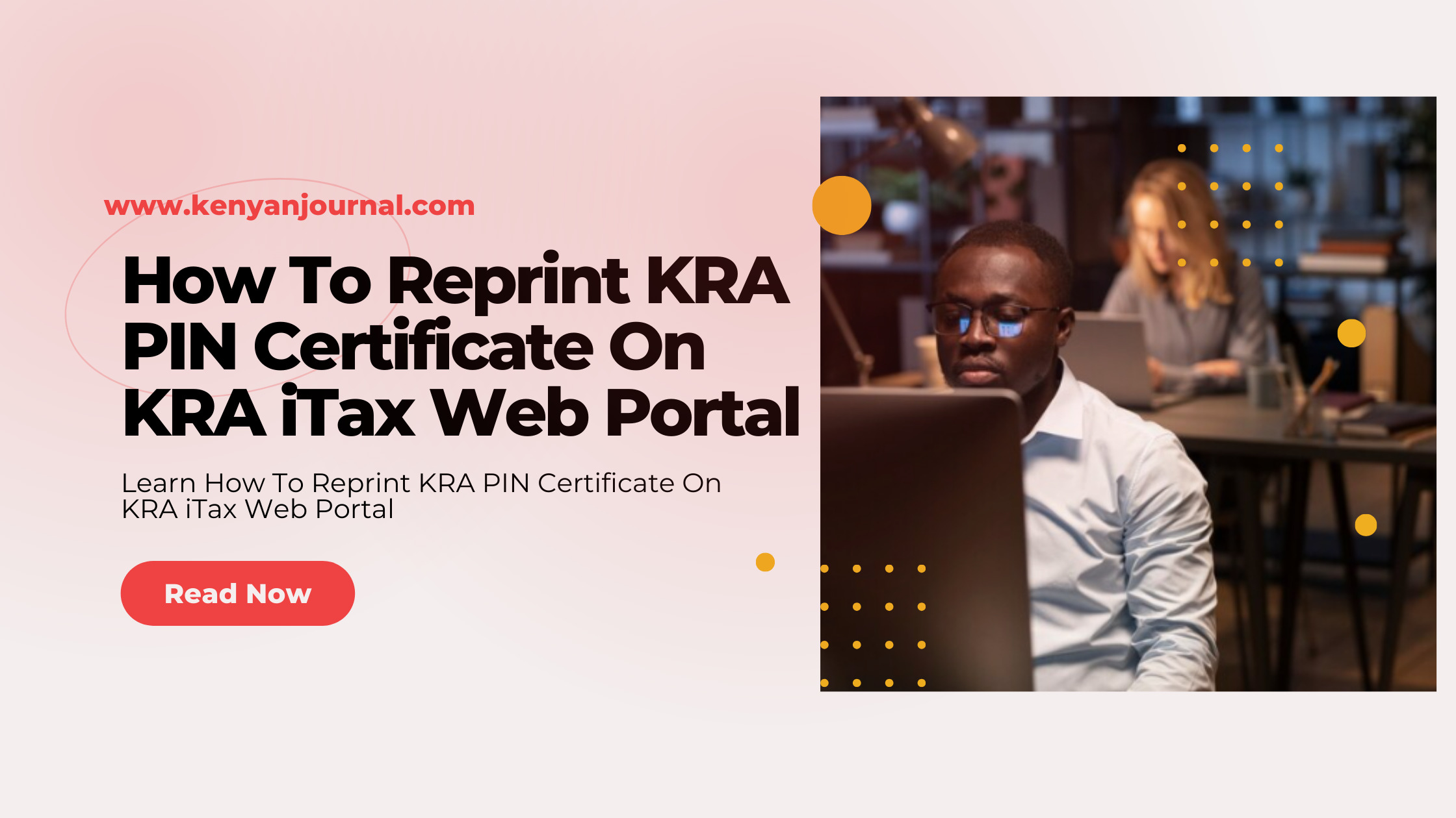 How To Reprint KRA PIN Certificate On KRA iTax Web Portal