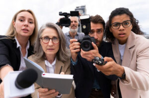 A picture of journalists