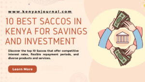 An infographic of 10 Best Saccos in Kenya for Savings and Investment