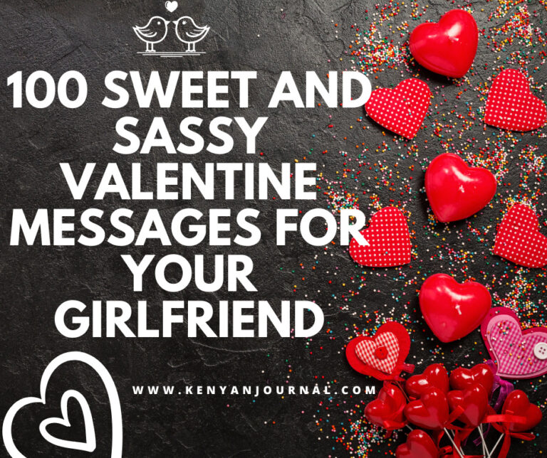 An infographic of 100 Sweet and Sassy Valentine Messages for Your Girlfriend