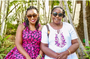 A picture of Betty Kyalo and her mother