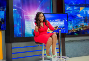 A picture of Betty Kyalo in studio-K24 TV