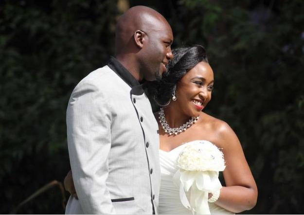 A picture of Dennis Okari and his ex-wife Betty Kyalo