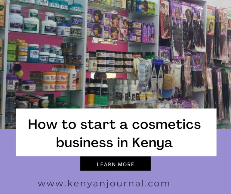 A picture of a cosmetic shop in kenya